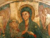 Affresco della Vergine Maria
